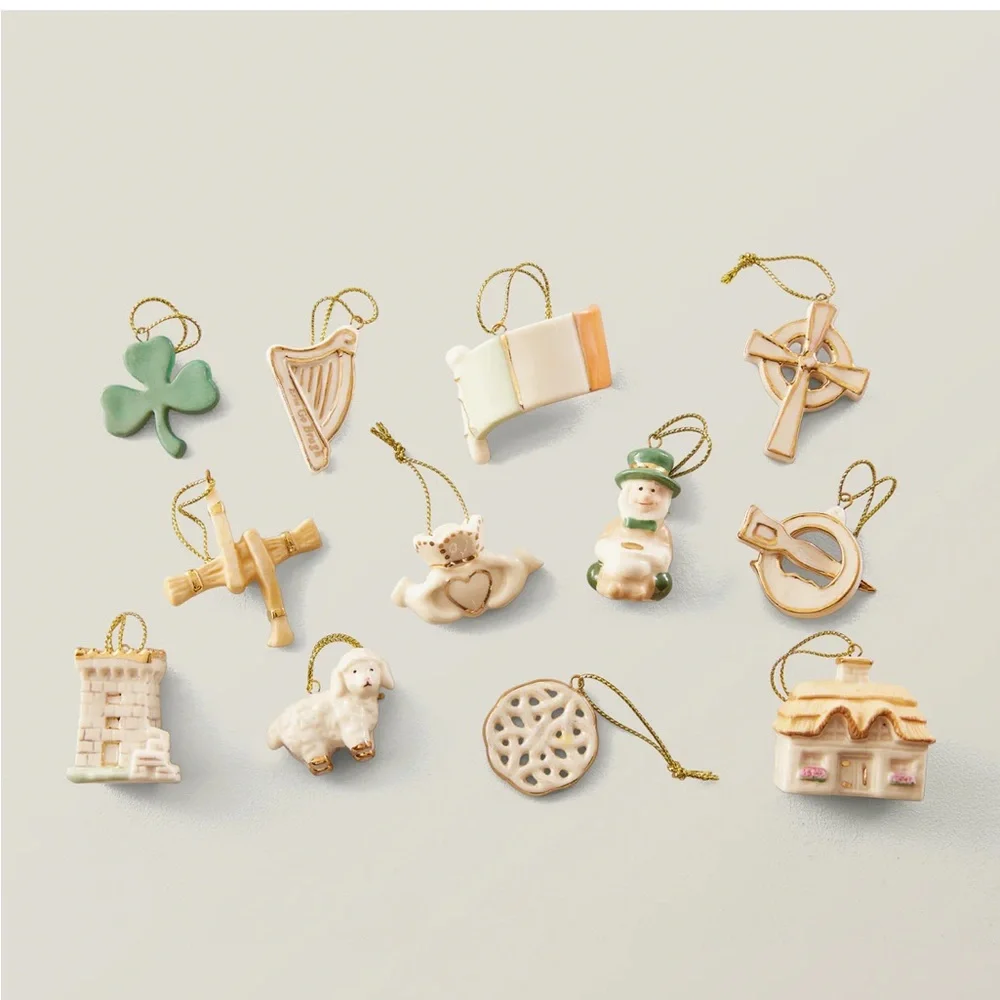 LenoxLuck of the Irish 12-Piece Ornament Set: Hard To Find - Brand New In Box - Picture 5 of 5